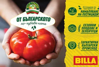 BILLA предлага плодове и зеленчуци с минимални количества пестициди