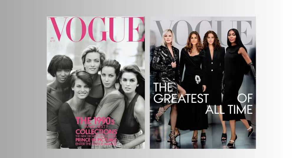 Супермоделите на 90-те отново на корица на Vogue 30 години по-късно