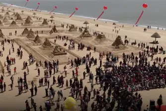 Започна прочутият Фестивал на пясъчните фигури в Китай