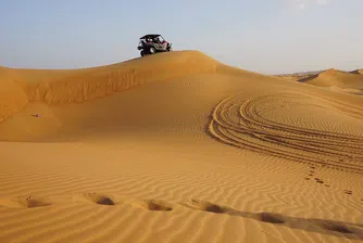 Оптична илюзия превърна улица в пясъчна дюна (снимки)