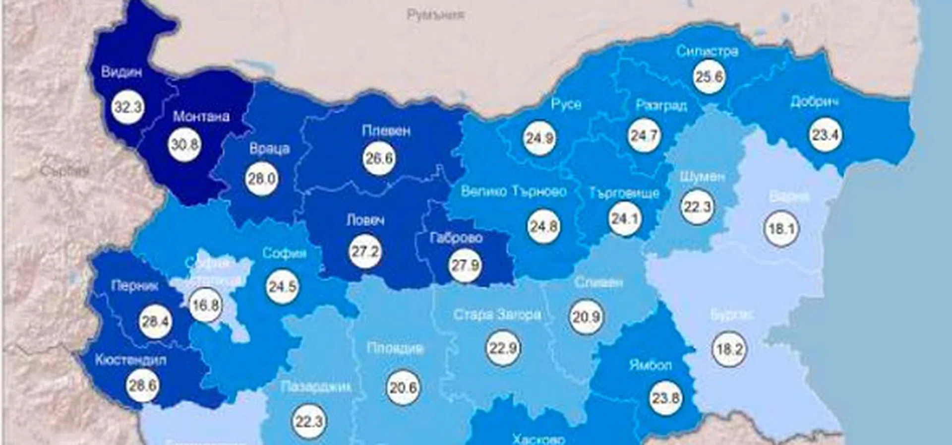 С колко намаля населението на България за година? | Profit.bg