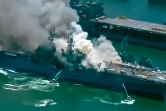Боен кораб за 1 млрд. долара отива за скрап след пожар