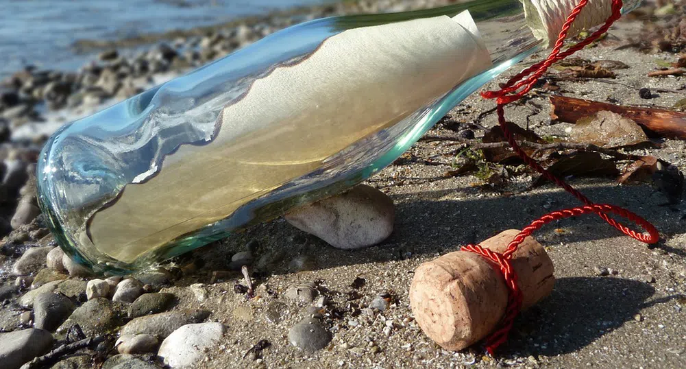 Откриха най-старото писмо в бутилка