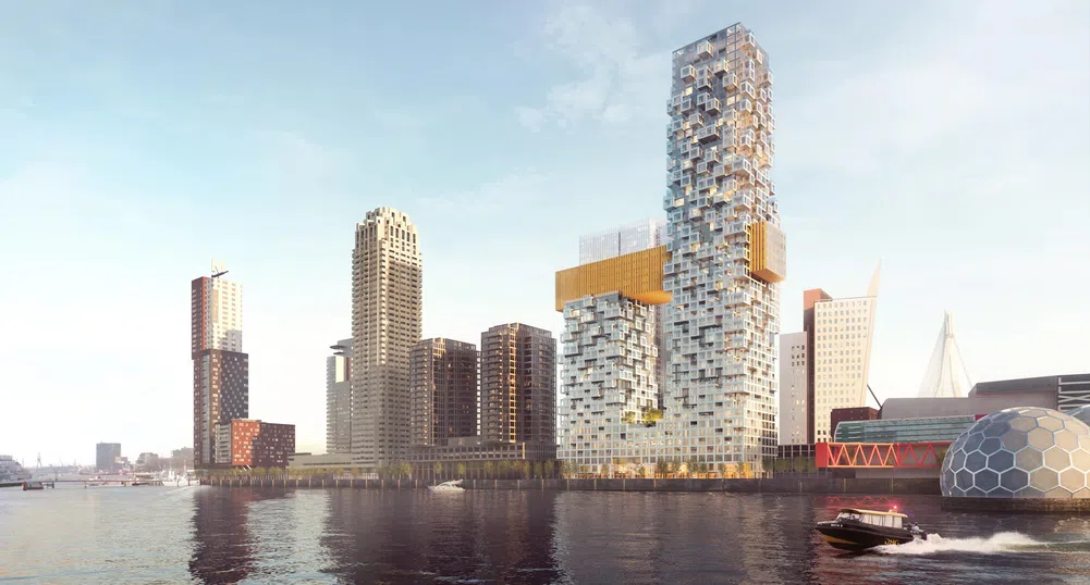 В Ротердам ще има небостъргач с пикселизирани стени