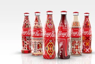 Coca-Cola с българска шевица на бутилката