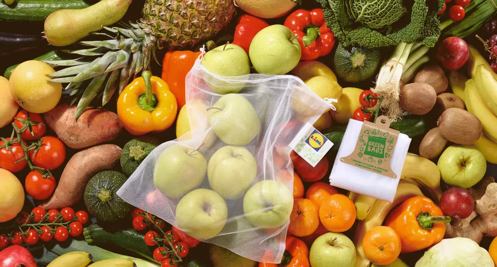 Зелена алтернатива на найлоновите торбички за плодове и зеленчуци в Lidl