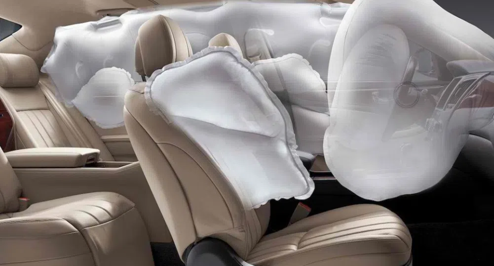 Ford патентова въздушна възглавница на тавана на колата