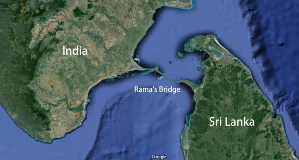 Митичният мост Рама, построен от маймуни