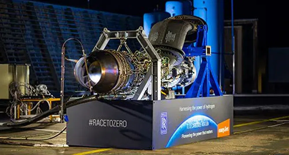 Rolls-Royce тества първия реактивен двигател с водородно гориво