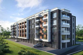 Първа копка на Lux building 6 с гледка към планината