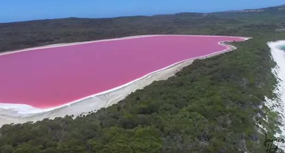 Защо австралийско езеро стана розово?