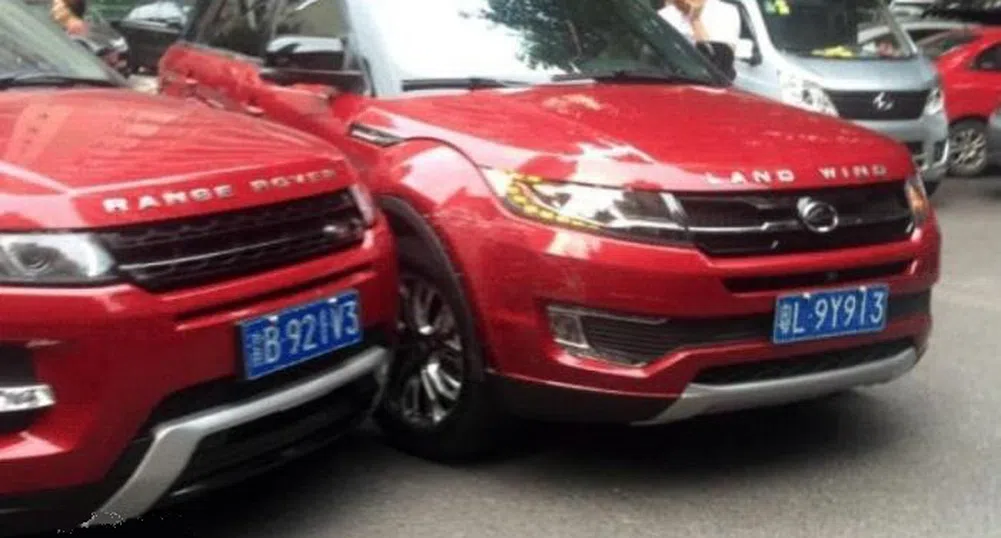 Четири китайски коли, пълни копия на известни автомобилни марки