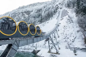 В Швейцария създадоха най-стръмния фуникуляр в света