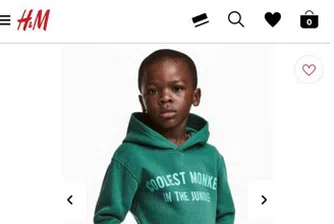 Засипаха H&M с критики заради расистка реклама
