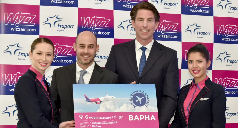 Wizz Air увеличава капацитета на базата си във Варна