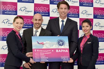 Wizz Air увеличава капацитета на базата си във Варна