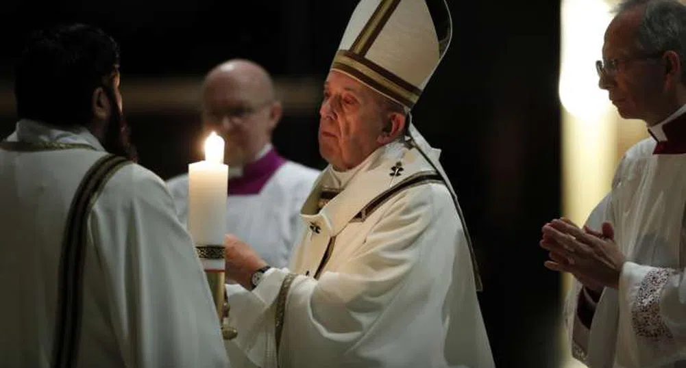Папа Франциск отслужи сам богослужението за Великден
