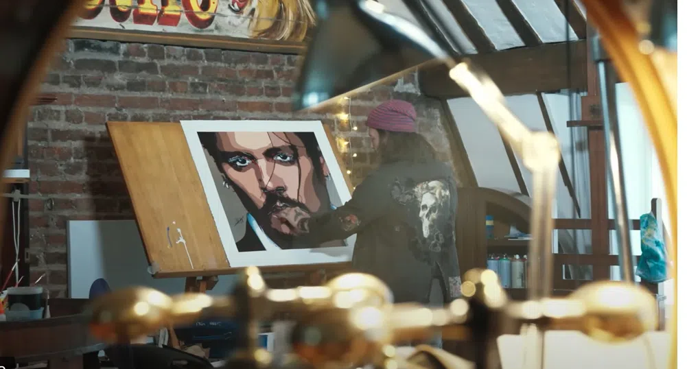 Дебютен автопортрет на Джони Деп се продава на търг