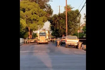 Камион с 2 тона незаконни фойерверки се взриви в Лос Анджелис (видео)