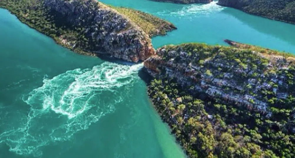 Най-необичайното природно чудо в Австралия е хоризонтален водопад