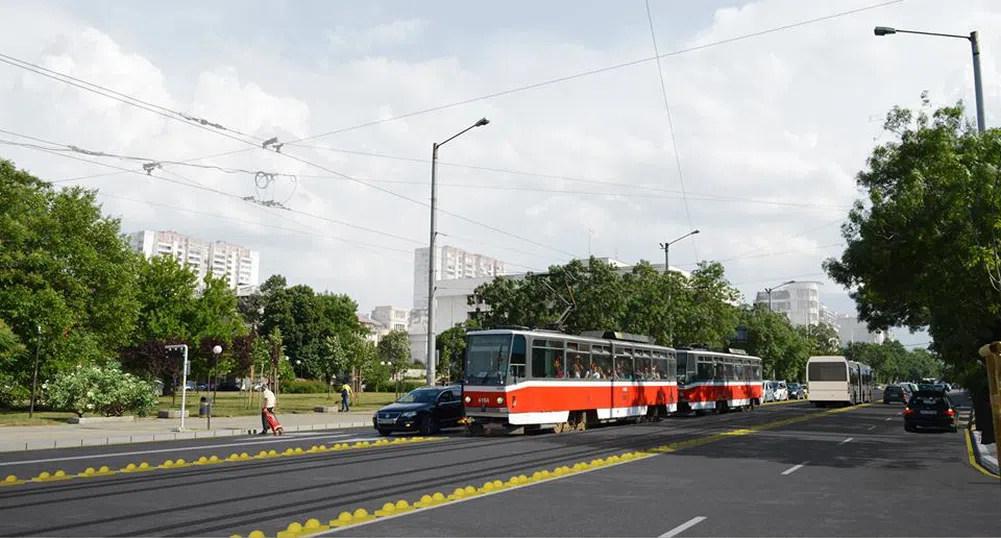 София с първо споделено скоростно трасе за автобуси и трамваи