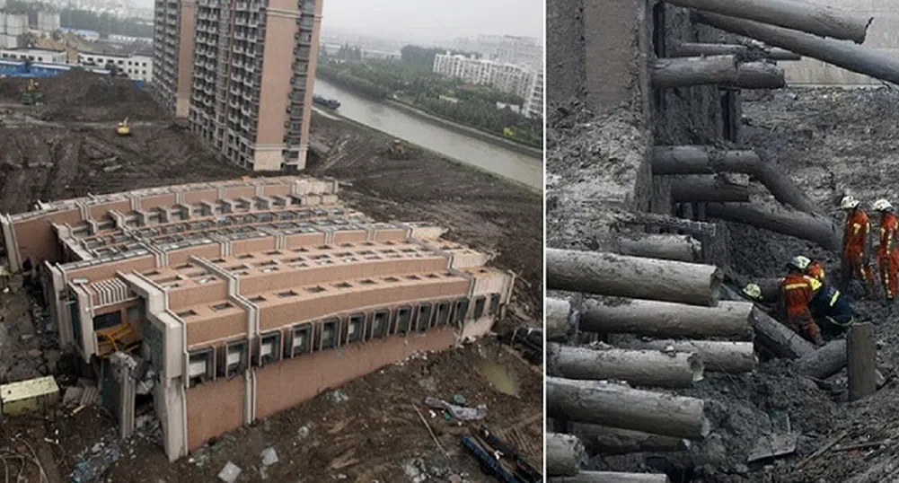 15-етажна сграда падна, без да се срути