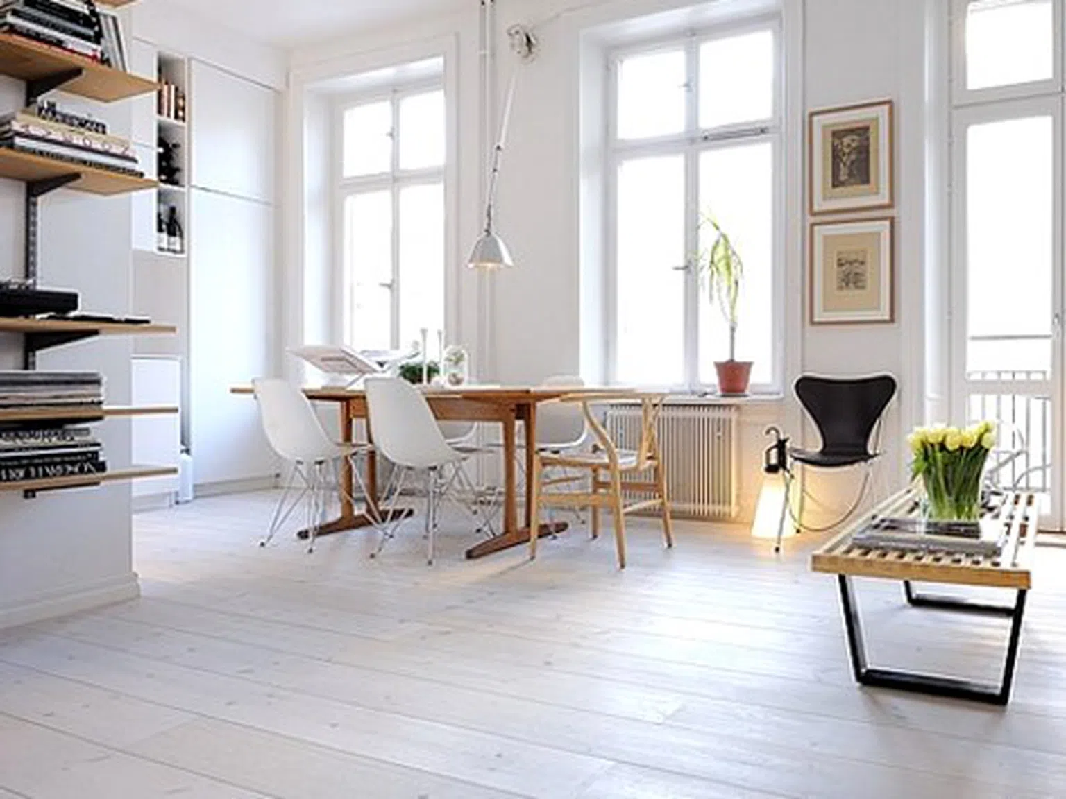 Изчистен едностаен апартамент в Стокхолм