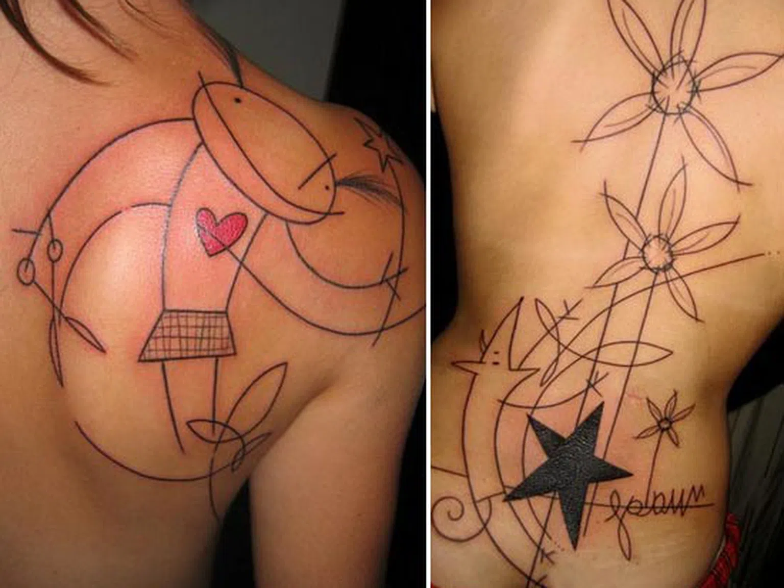 Екстравагантни татуировки от Yann Travaille