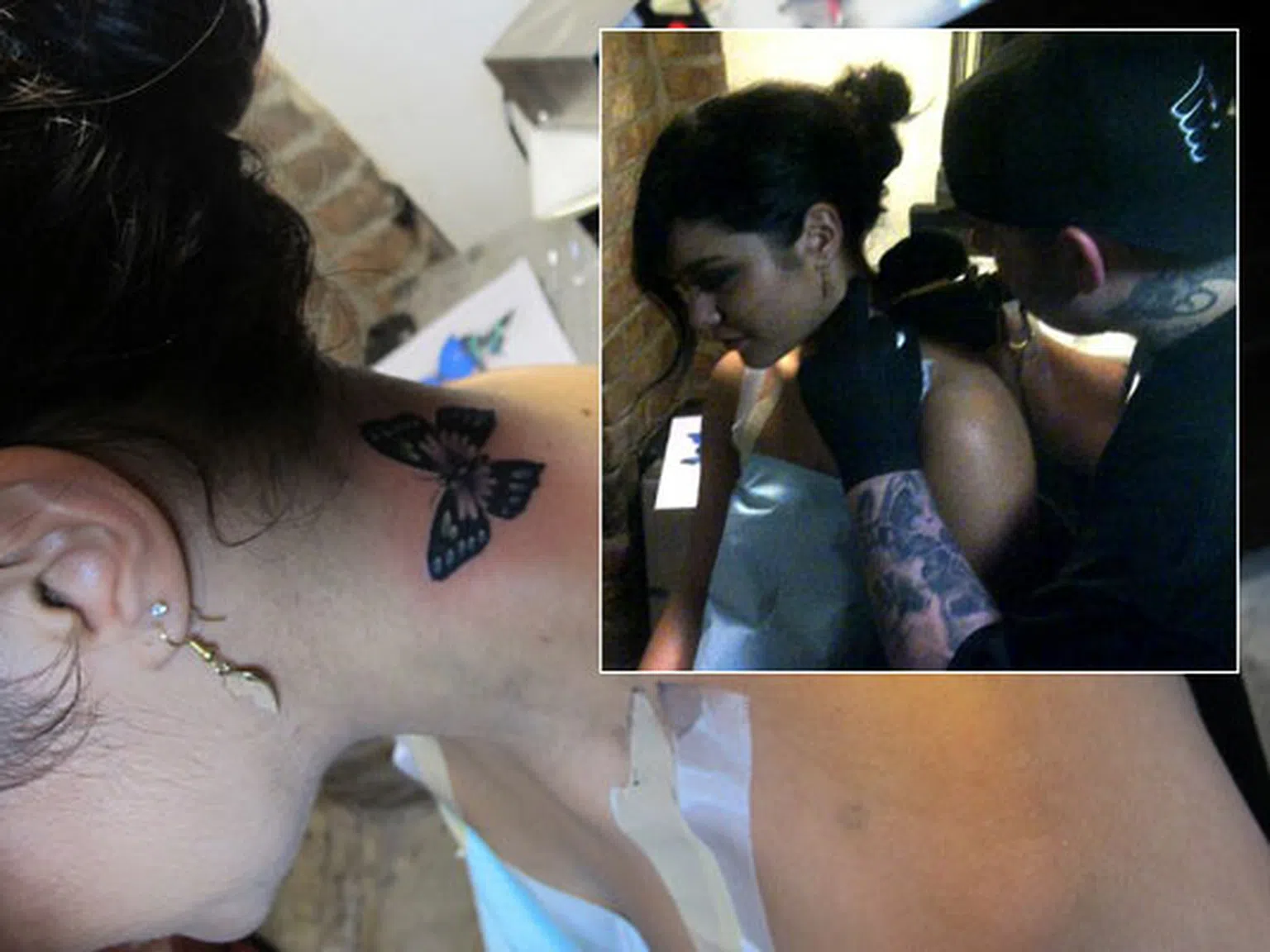 Ванеса Хъджинс си направи първата татуировка