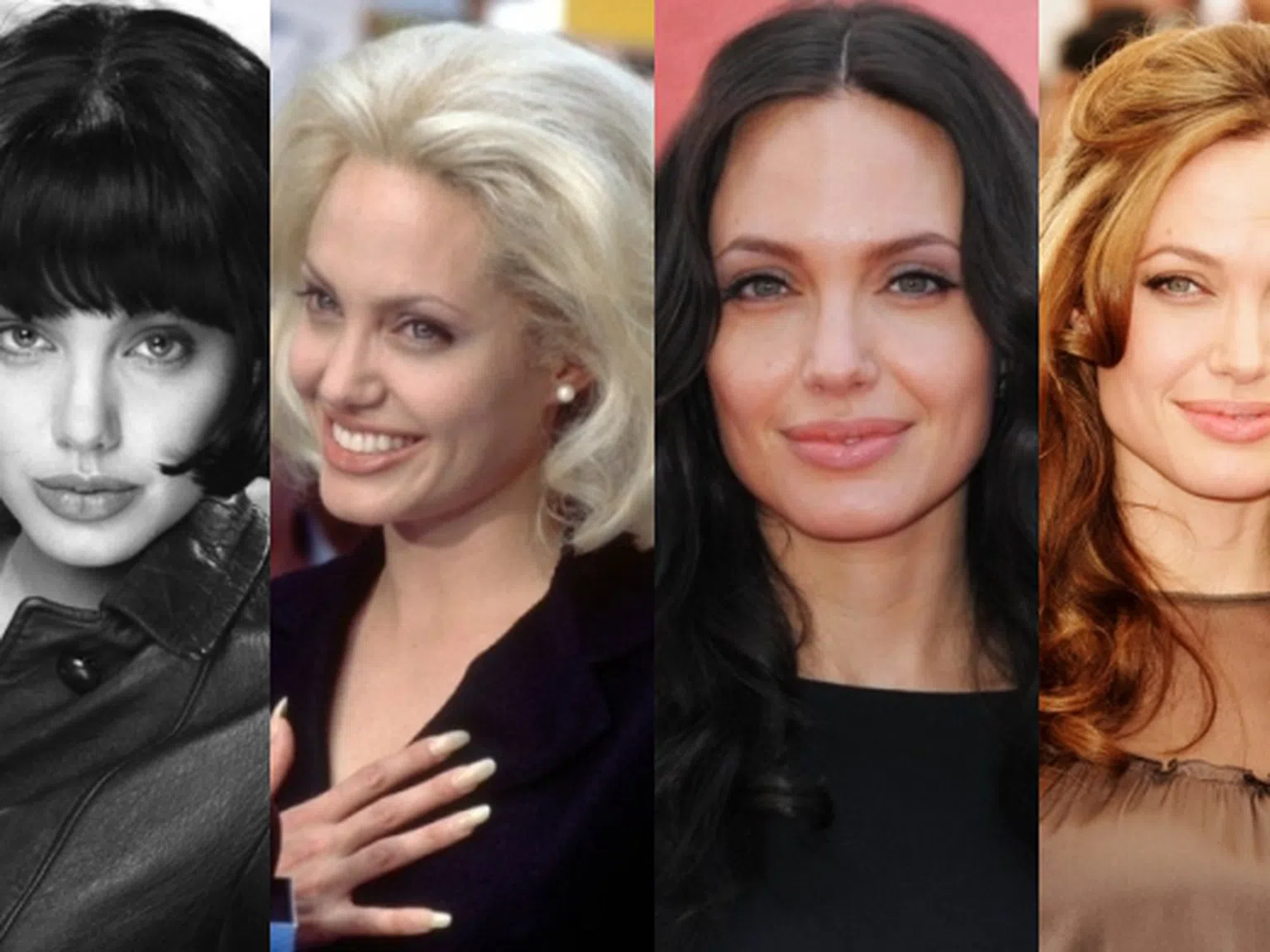 Прическите на Анджелина Джоли през годините