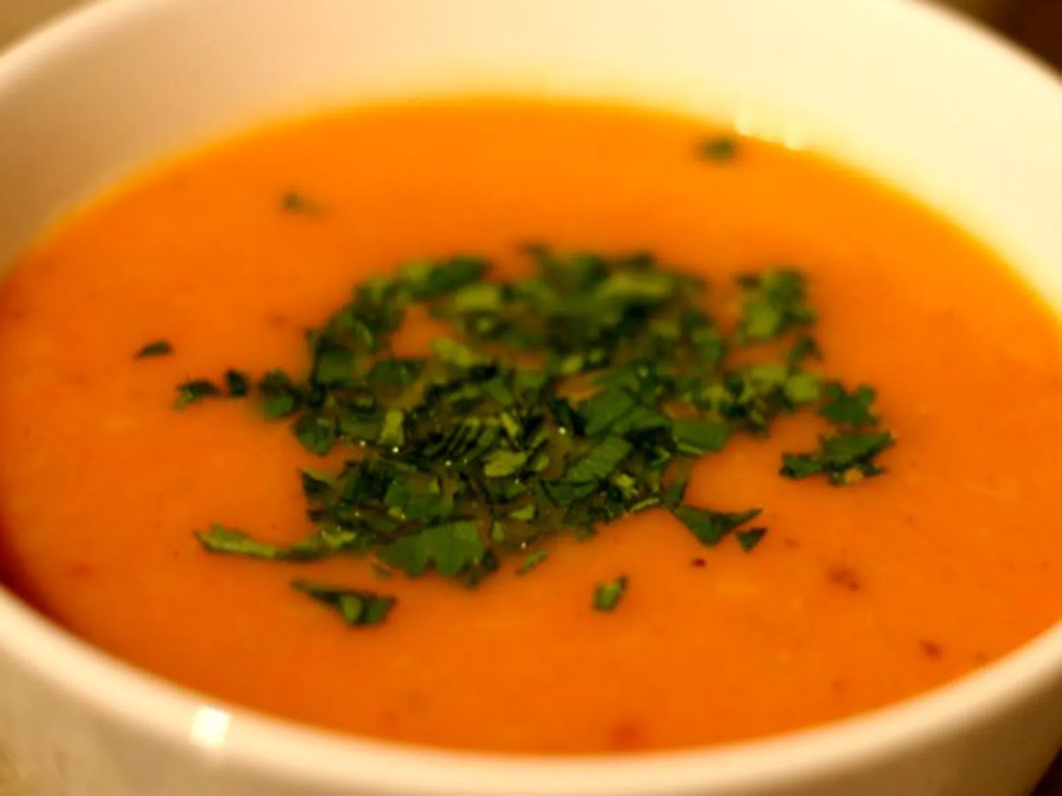 Крем супа с моркови