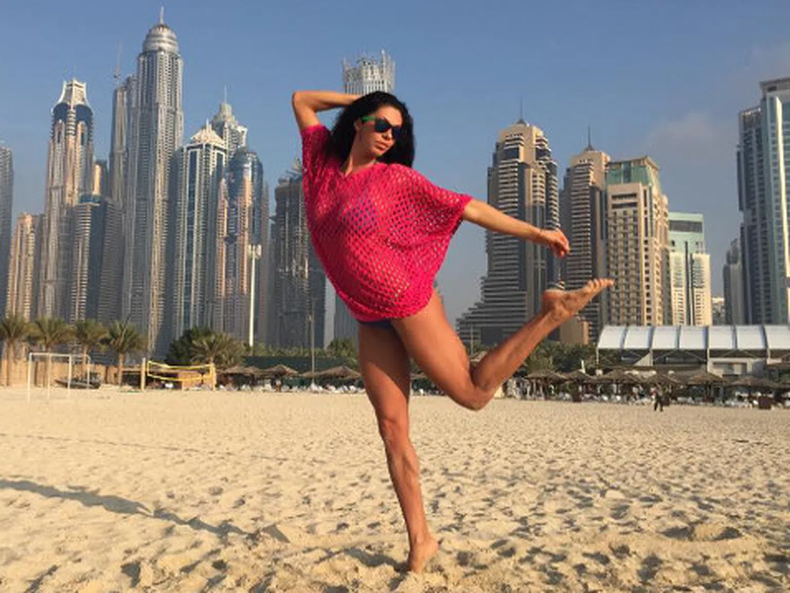 Биляна Йотовска на почивка в Дубай
