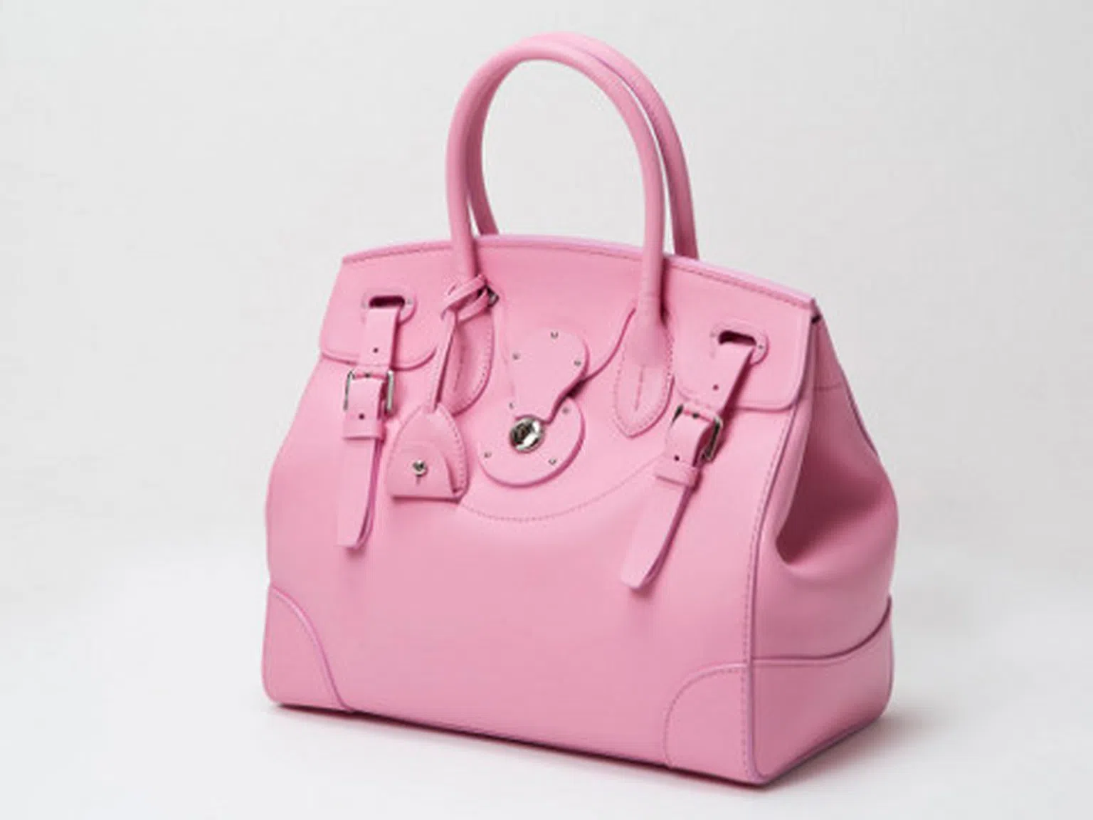 Розовата чанта на Ralph Lauren