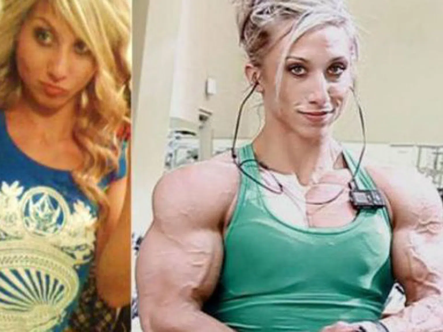 Жени преди и след стероидите