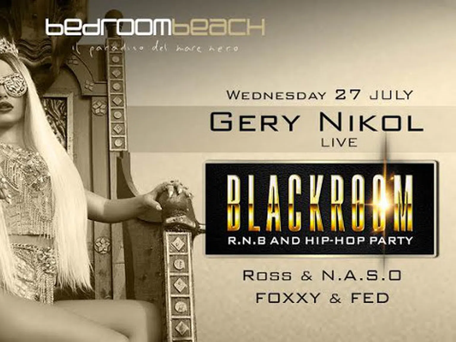 Фатална, дива, секси и различна - Гери-Никол изгрява на сцената на Bedroom Beach Club на 27 юли