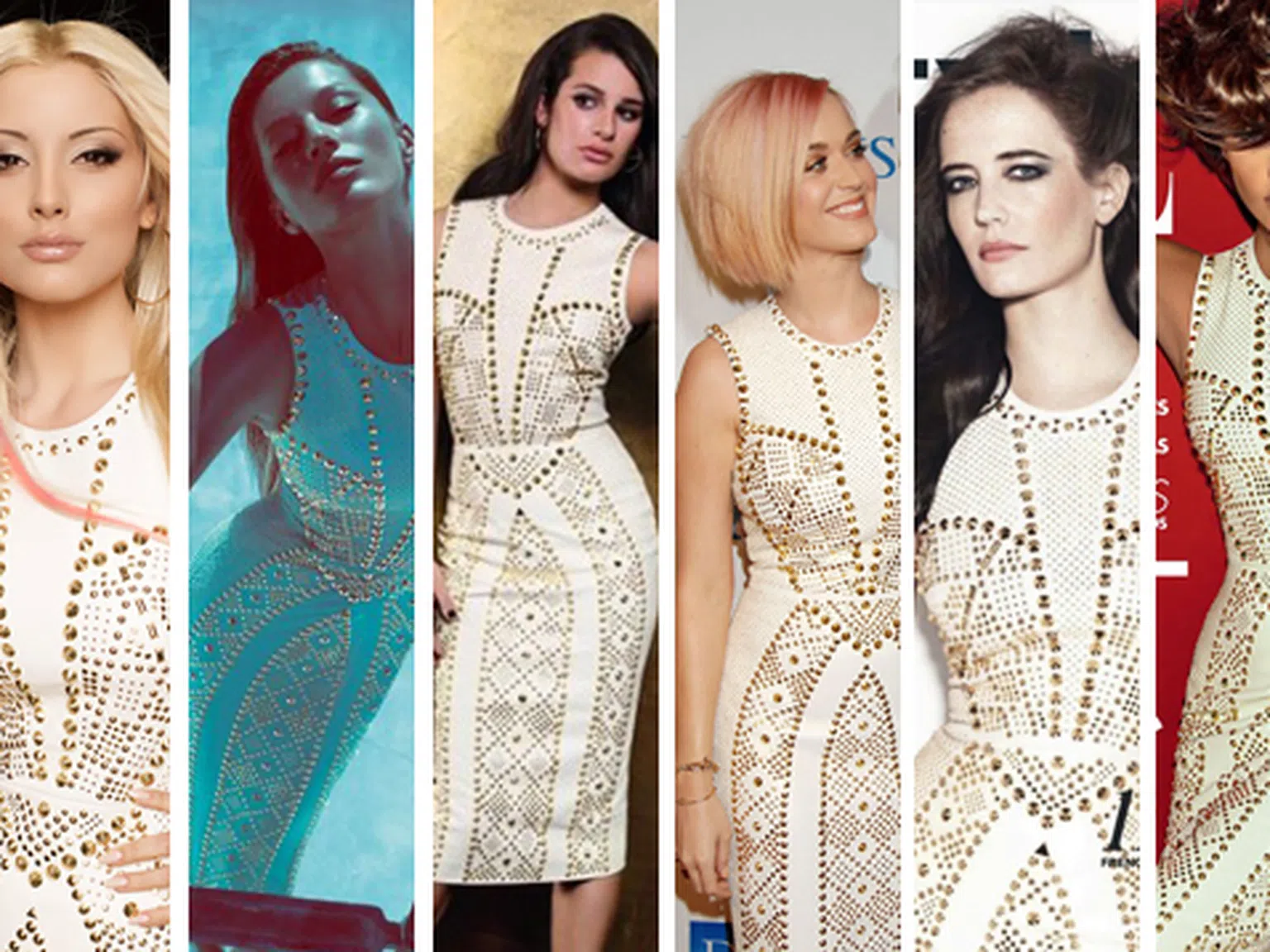 На коя й отива повече: Ултрамодерната бяла рокля с капси на Versace