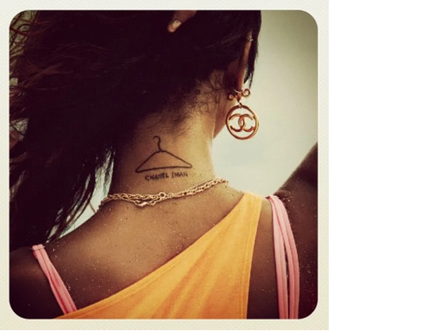 Татуировките на супермоделите: Шанел Иман