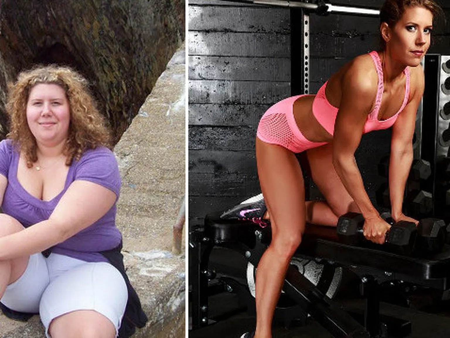 От дама, тежаща 104 кг, до фитнес състезател