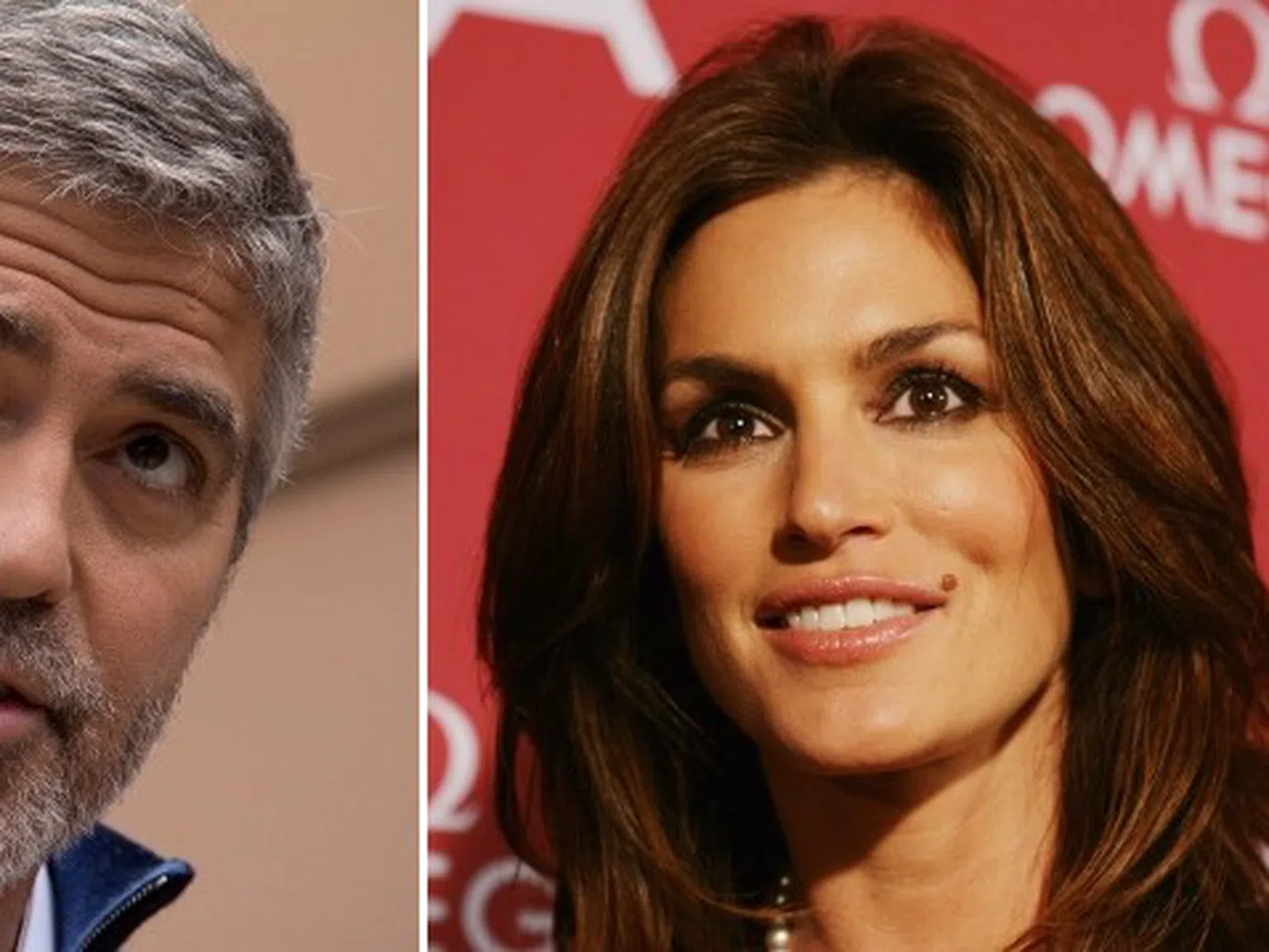 Джордж Клуни и Синди Крауфорд в едно легло