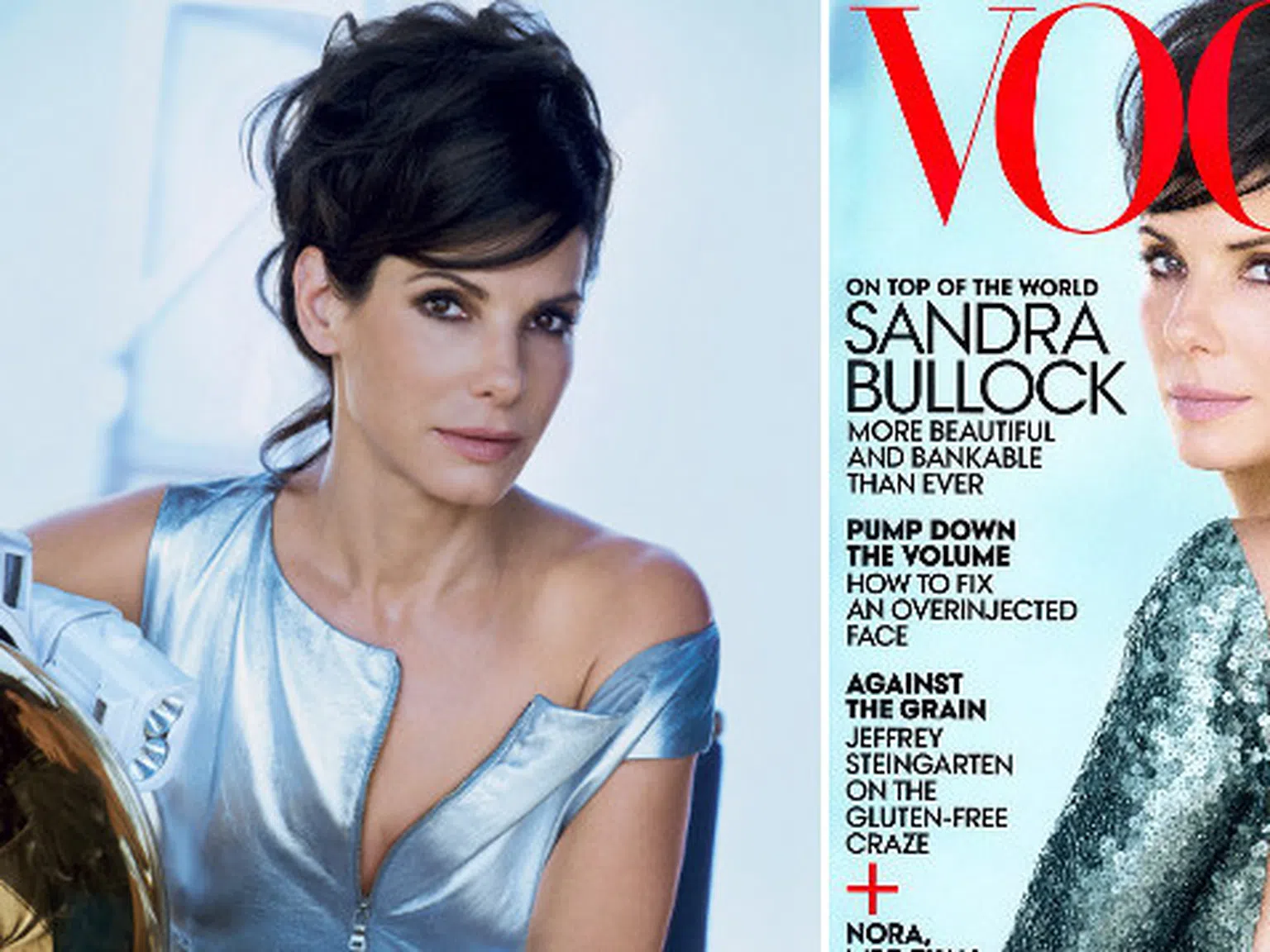Сандра Бълок изящна за "Vogue"