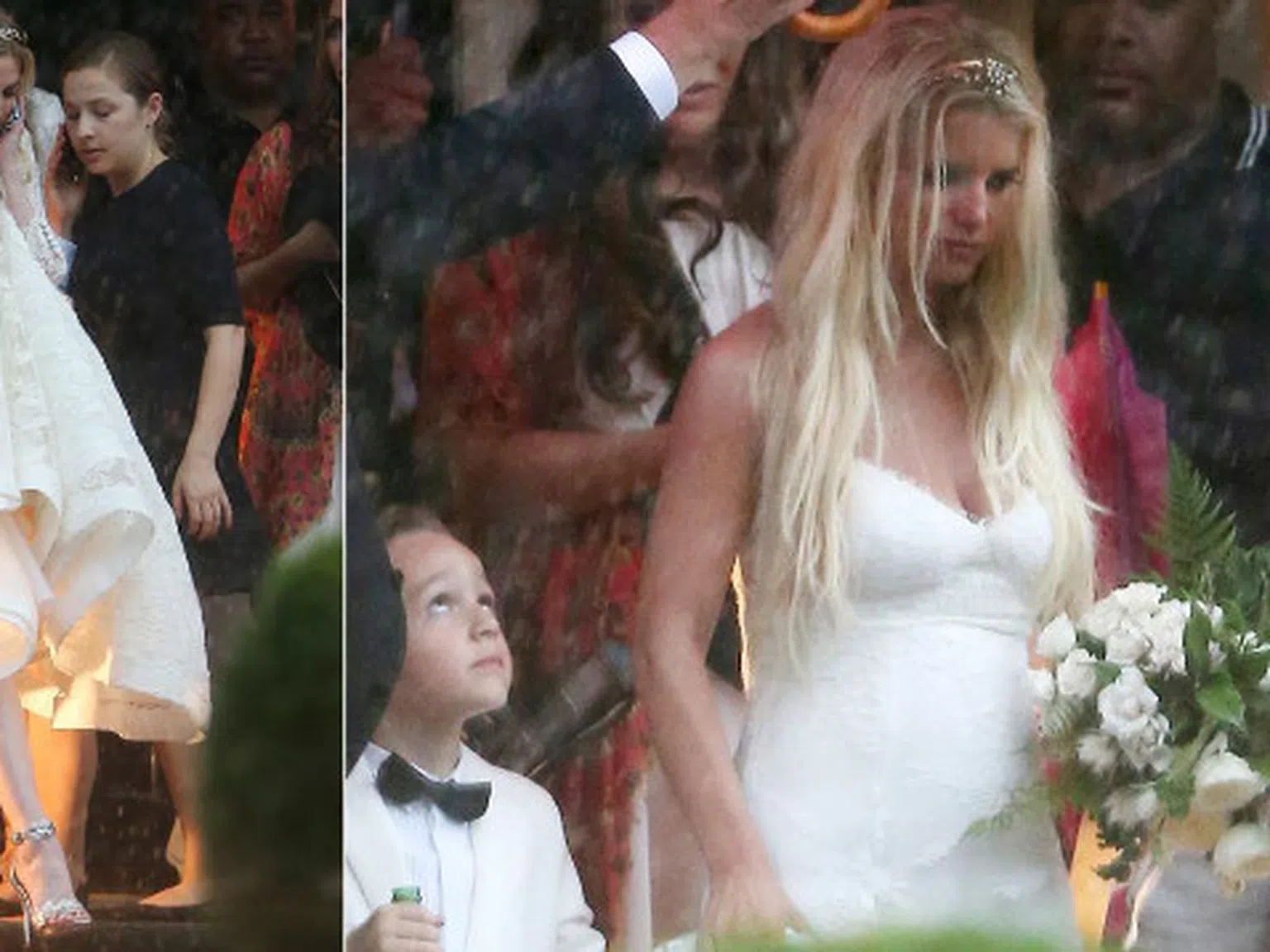 Ашли Симпсън се омъжи с диадема за 750 000 долара (снимки)