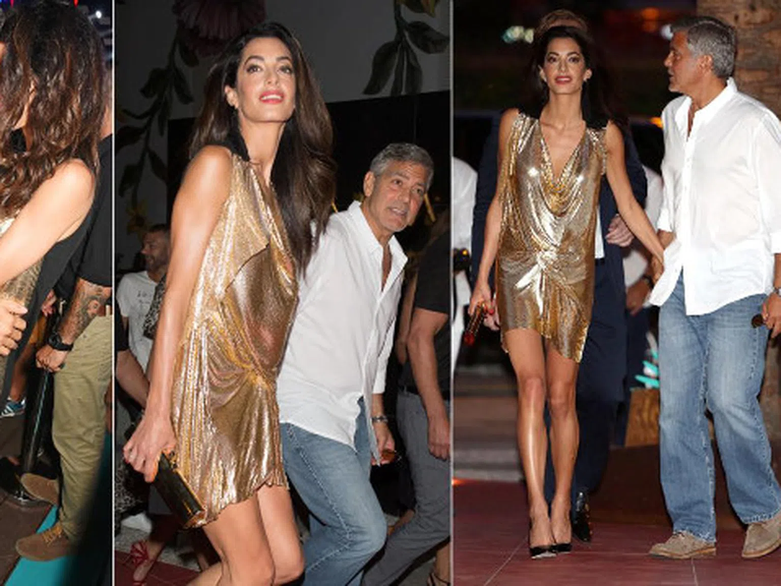 Красавица в златисто: Амал Клуни