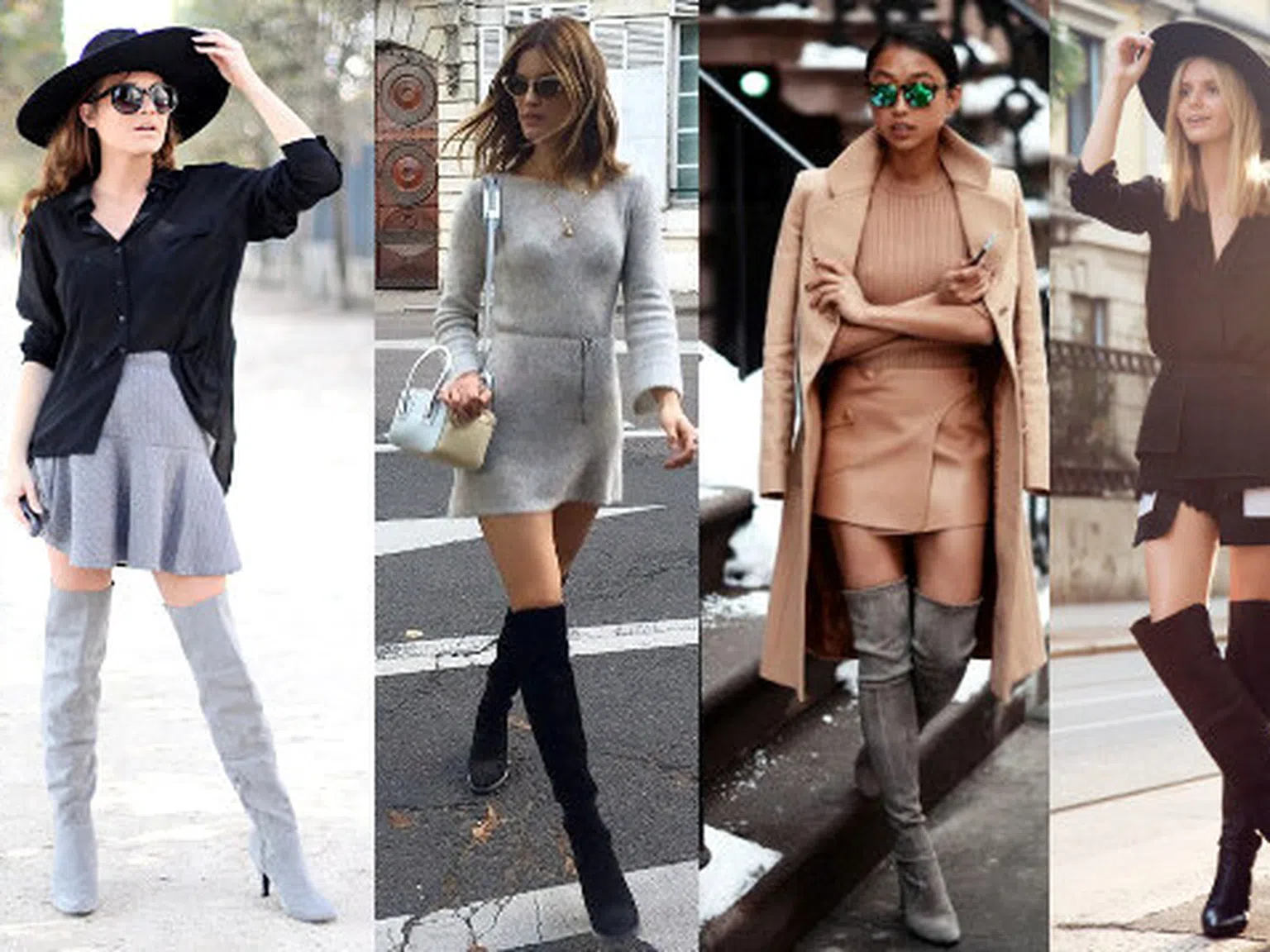 Модни блогърки, влюбени в ботушите над коляното