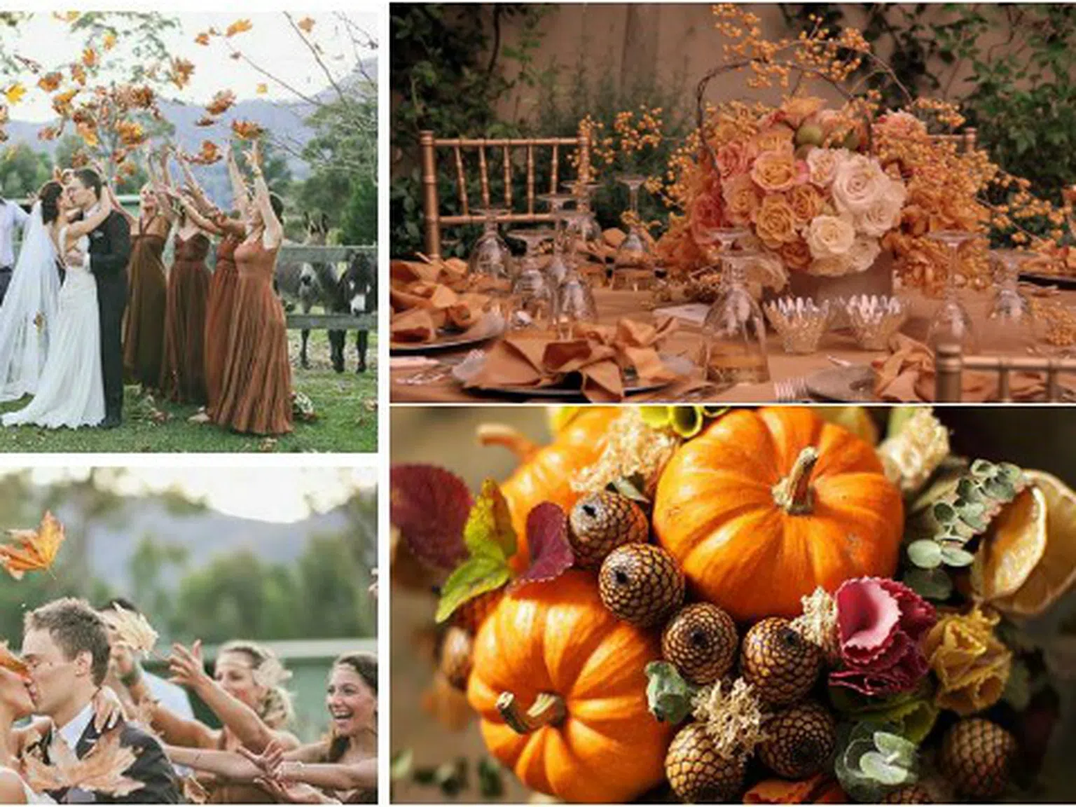 Есенната сватба - романтично сближаване с природата