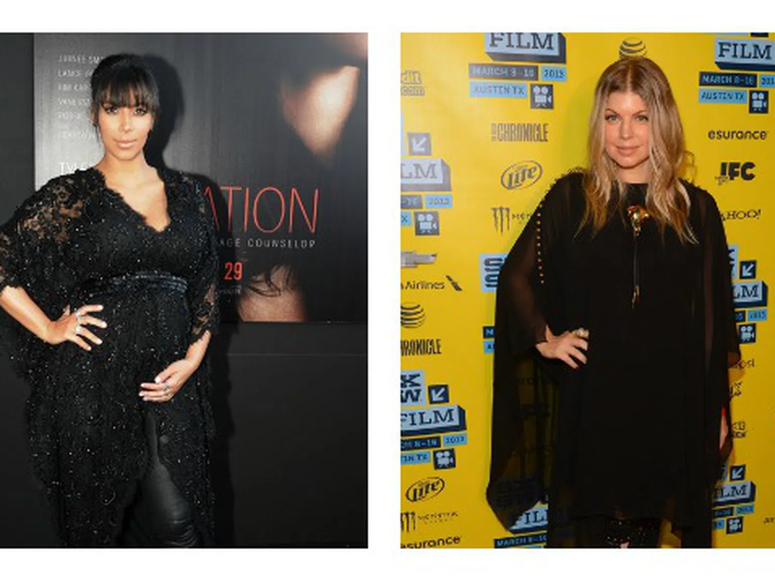 Модната битка на бременните: Ким Кардашиян vs Фърги