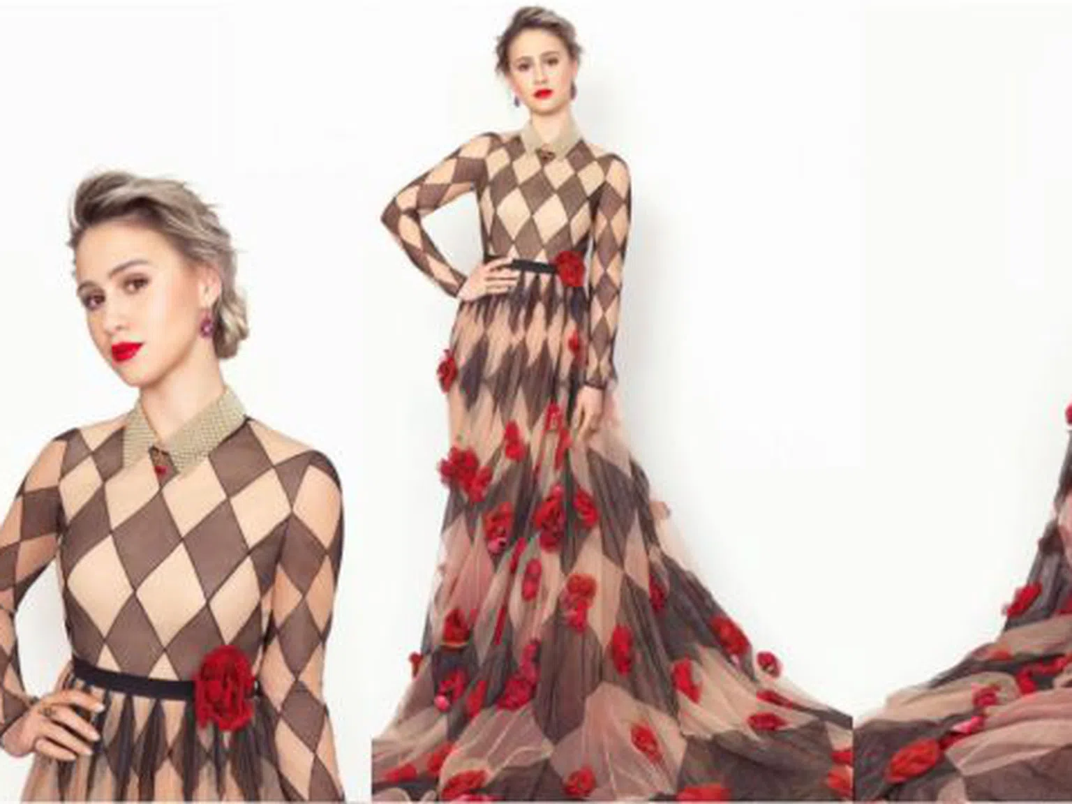 Мария Бакалова в зашеметяваща haute couture рокля на Dior