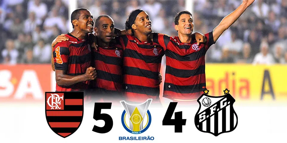 Santos 4 x 5 Flamengo Campeonato Brasileiro 2011