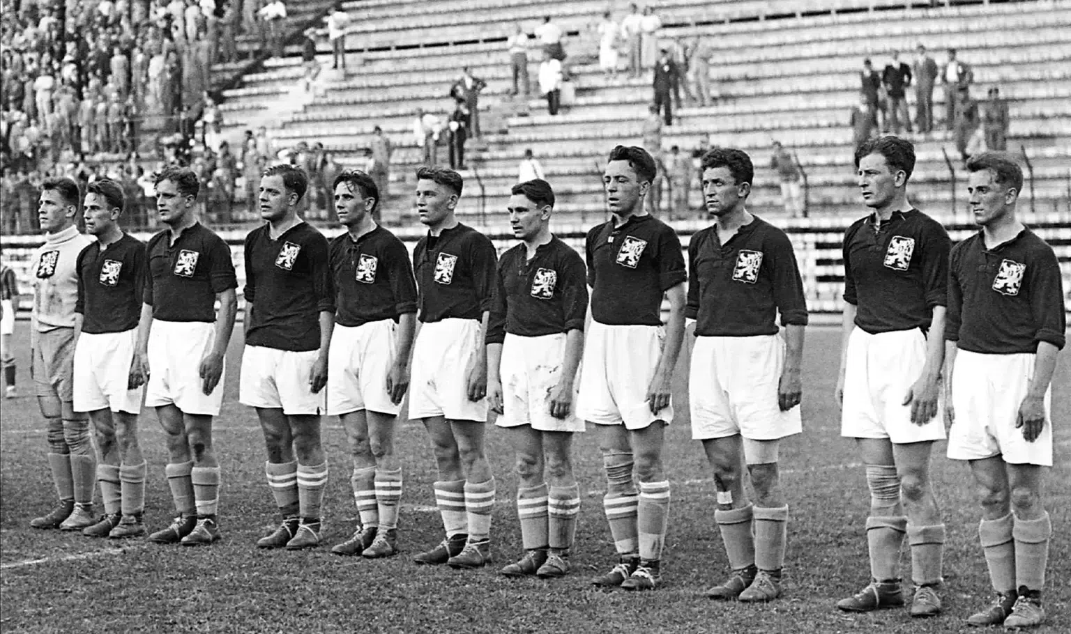 Equipa da Tchecoslováquia que disputou a final da Copa do Mundo 1934