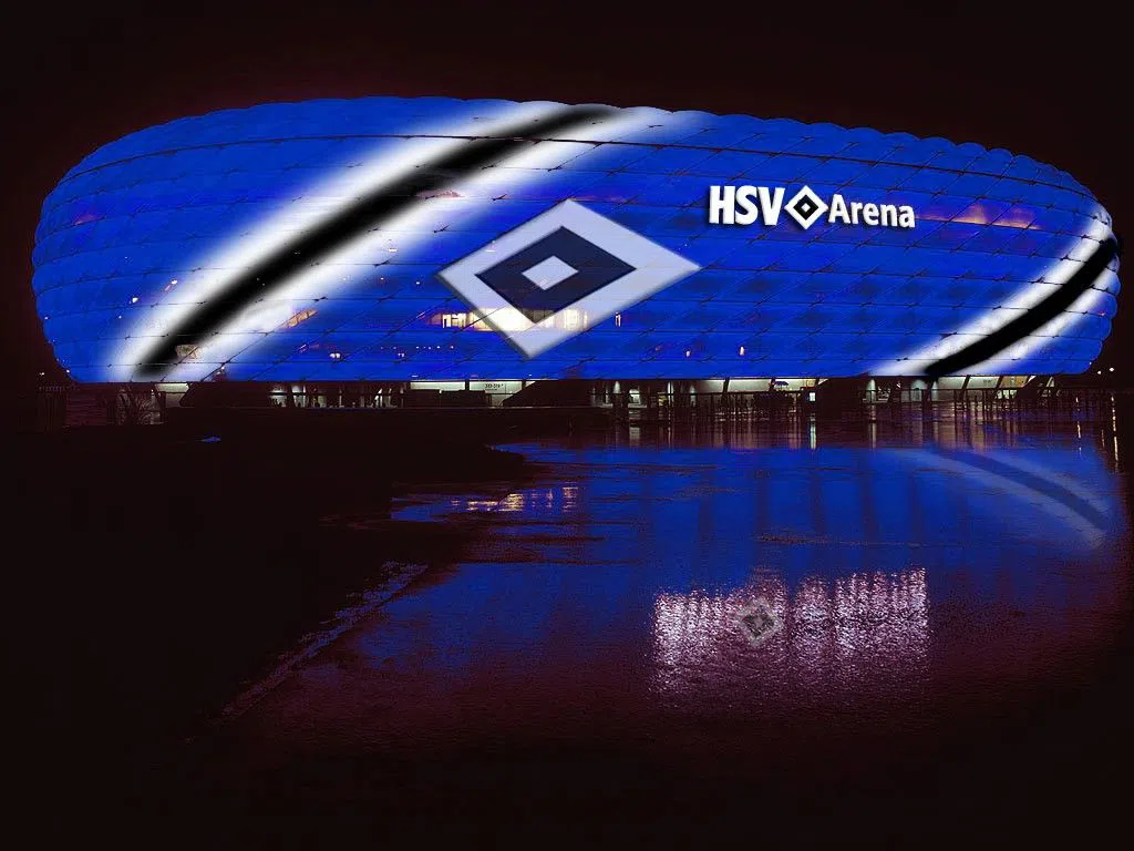 O Volksparkstadion, é um ícone do futebol alemão e casa do Hamburger SV.