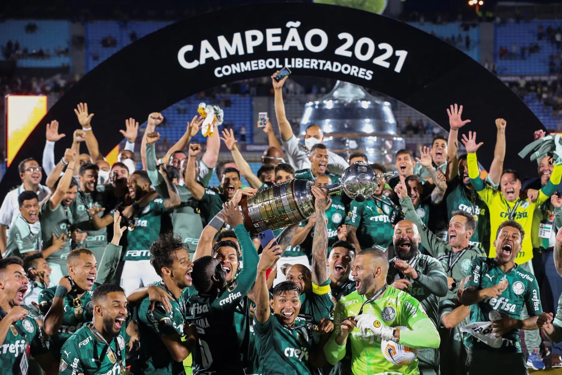 Palmeiras venceu Libertadores 2021.